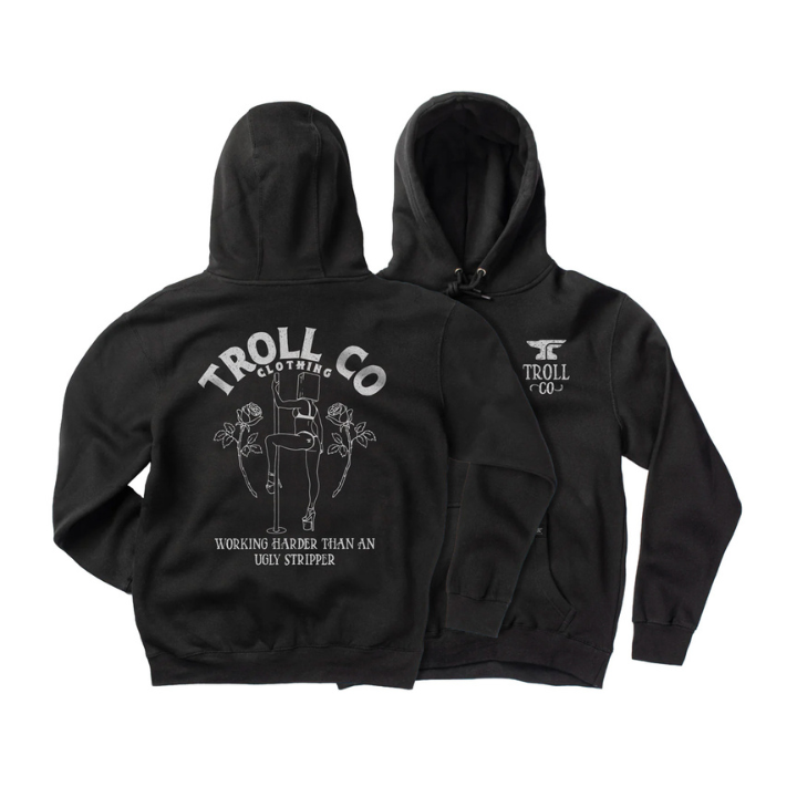 HOODY WHUS BUTTERFACE - BLK